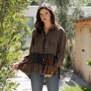 Sundown Stitch Boho Blouse