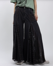 Load image into Gallery viewer, Midnight Gypsy Lace Flare Jeans

