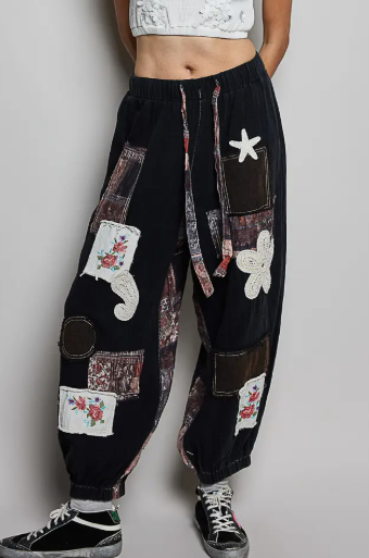 Gypsy Bloom Patchwork Joggers