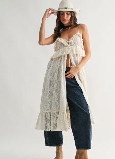 Soft Spell Sheer Kimono Maxi