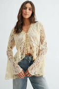Wild Grace Bell Sleeve Blouse