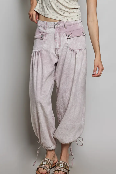 Vintage Washed Jogger Pants by POL