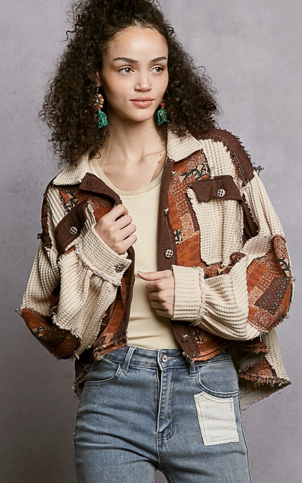 Thermal Patchwork Jacket by POL