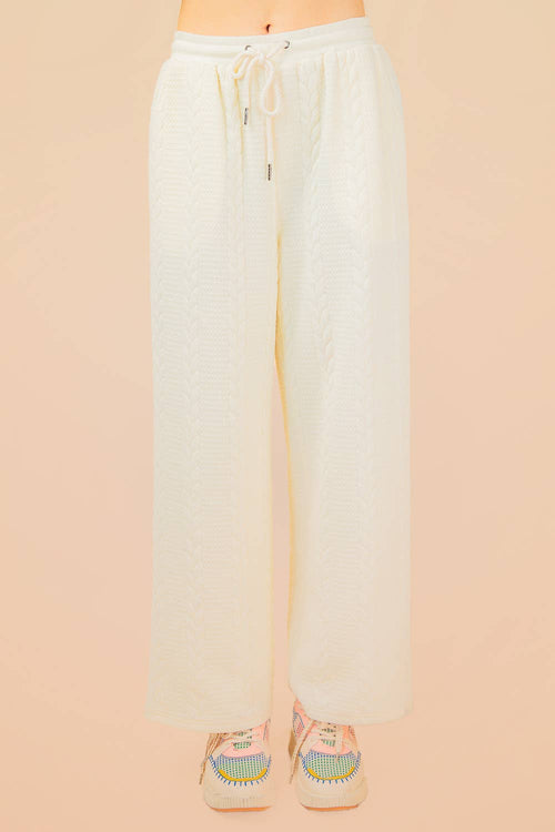 Cable Knit Textured Lounge Pants