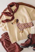 Dachshund Short Sleeve Knit
