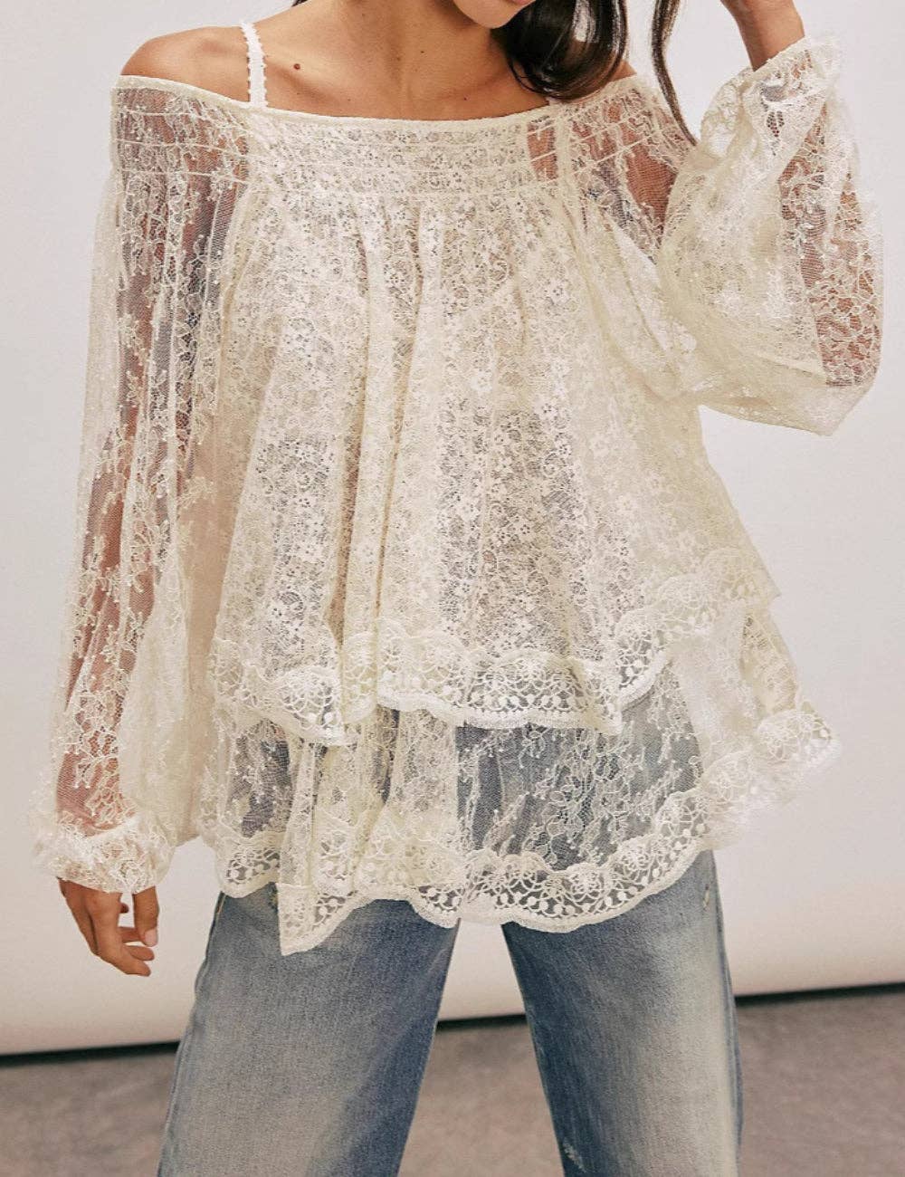 Romantic Layered Bohemian Blouse