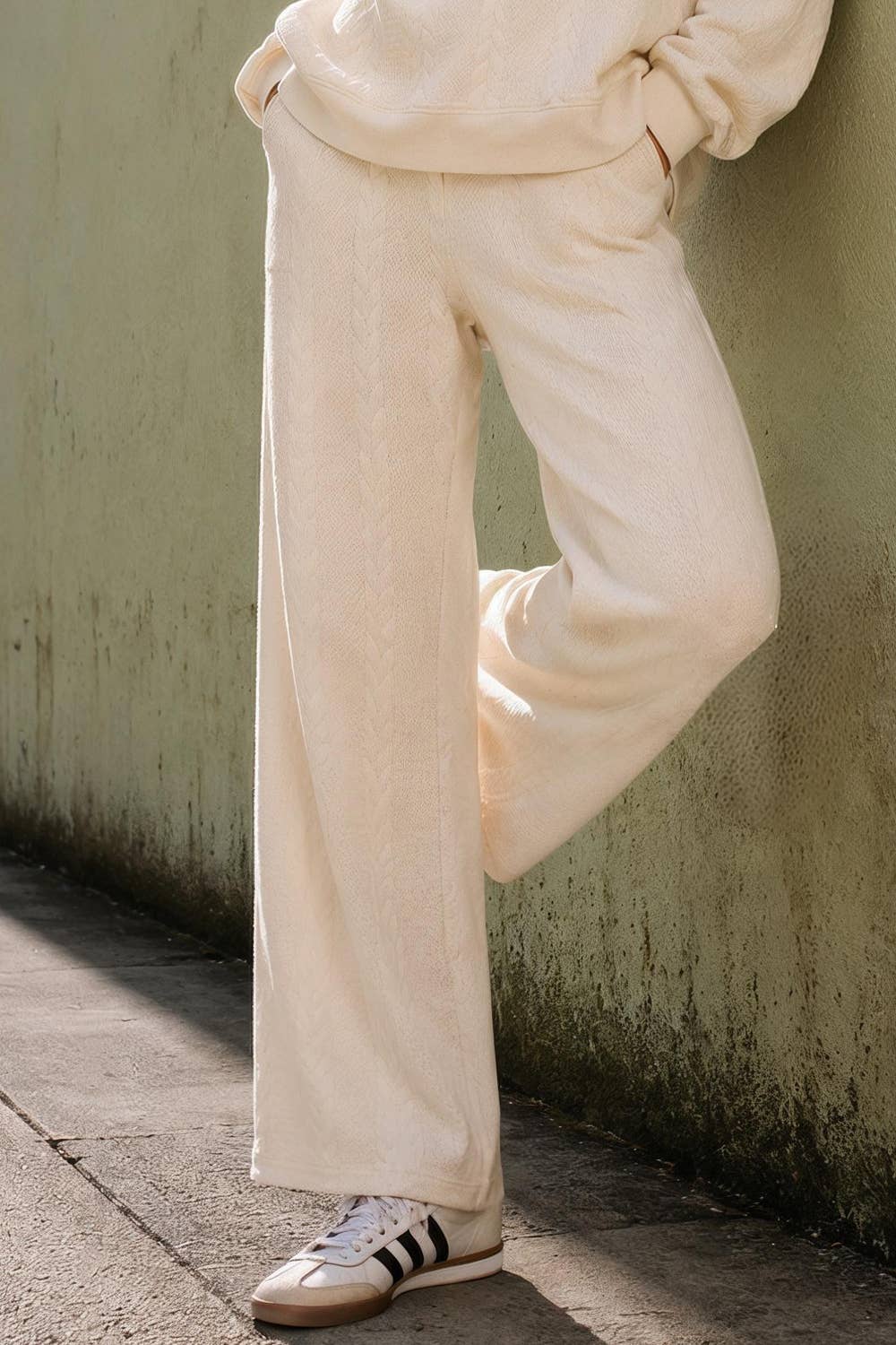 Cable Knit Textured Lounge Pants