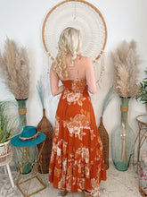 Load image into Gallery viewer, Sunset Vibes Tropical Maxi Dress
