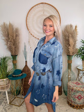 Load image into Gallery viewer, Star Power Denim Dress
