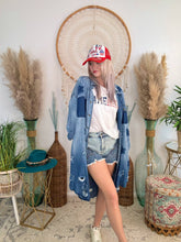 Load image into Gallery viewer, Star Power Denim Dress
