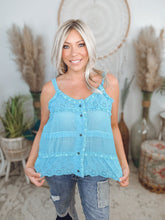 Load image into Gallery viewer, Bright Moments Eyelet Tank Top
