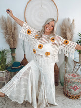 Load image into Gallery viewer, Sunshine and Sunflowers Crochet Sweater
