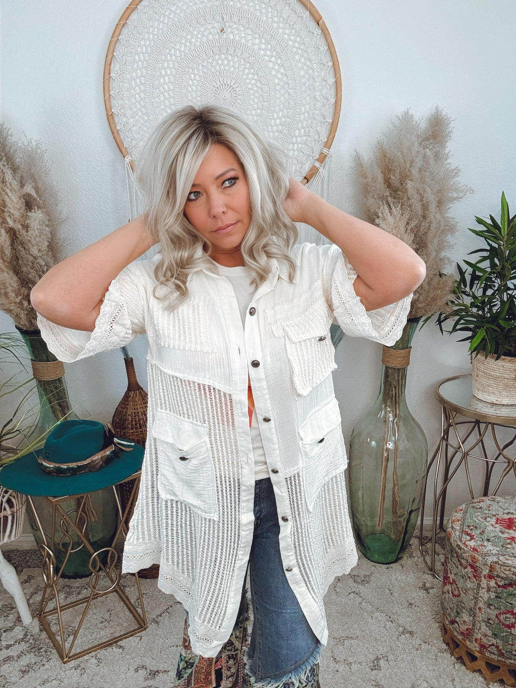Nothing Compares Long Shirt Jacket