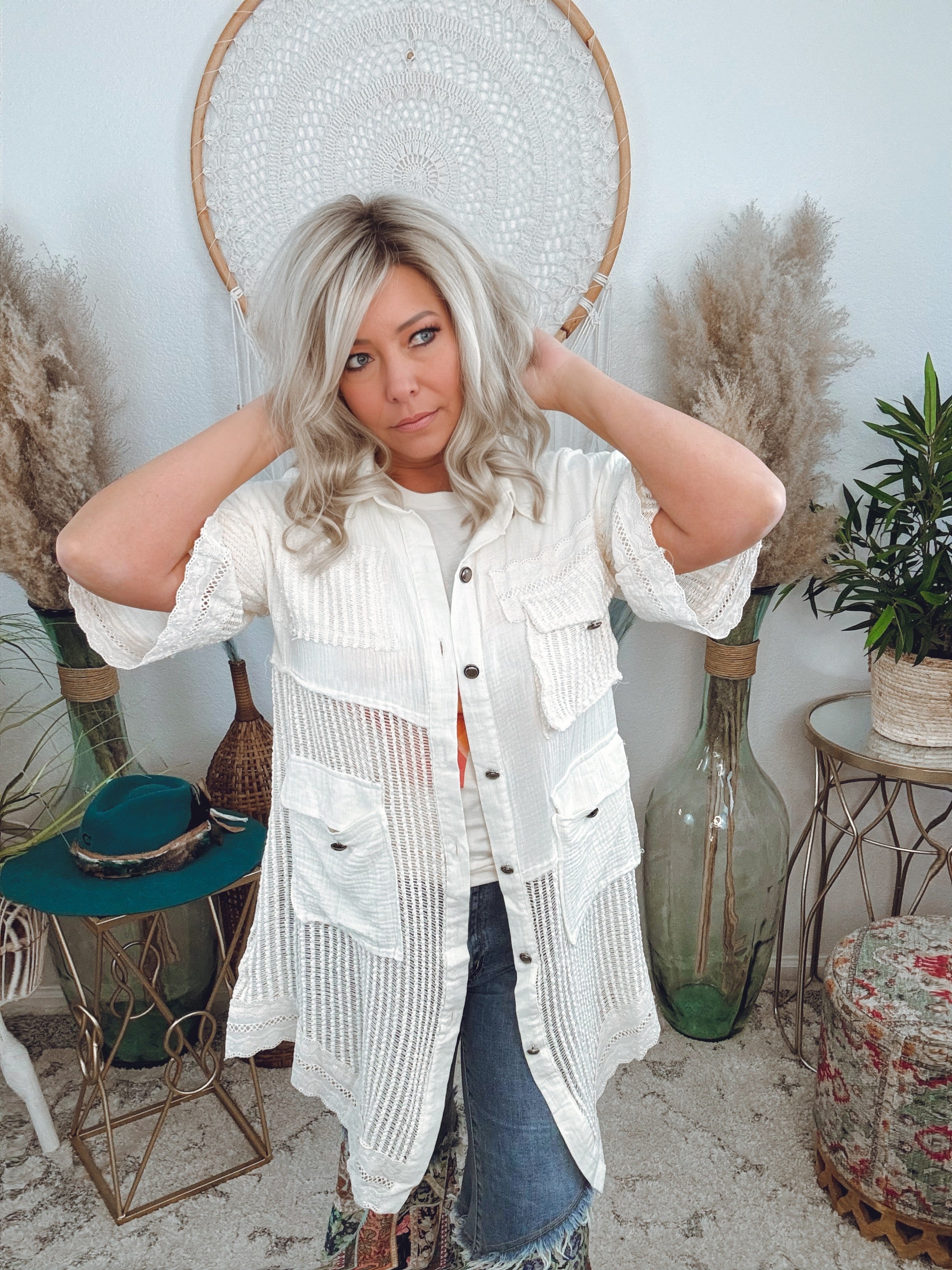 Nothing Compares Long Shirt Jacket