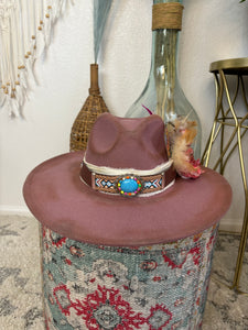 Fall Blooms Distressed Hat