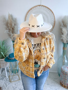 So Extra Wide Brim Hat-Ivory