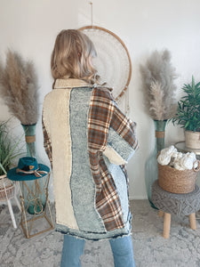 Mixing Things Up Patchwork Jacket
