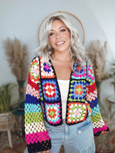 Load image into Gallery viewer, Granny Square Crochet Cardi
