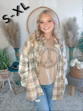Load image into Gallery viewer, Perfectly Plaid Mineral Wash Shacket

