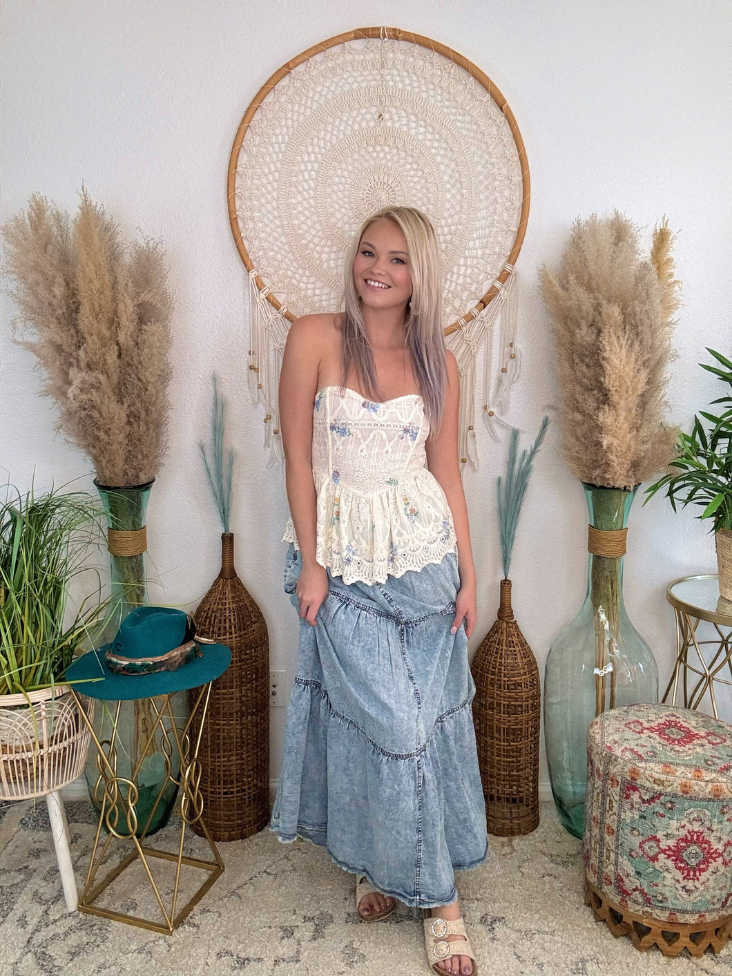 Havana Nights Tencel Maxi Skirt