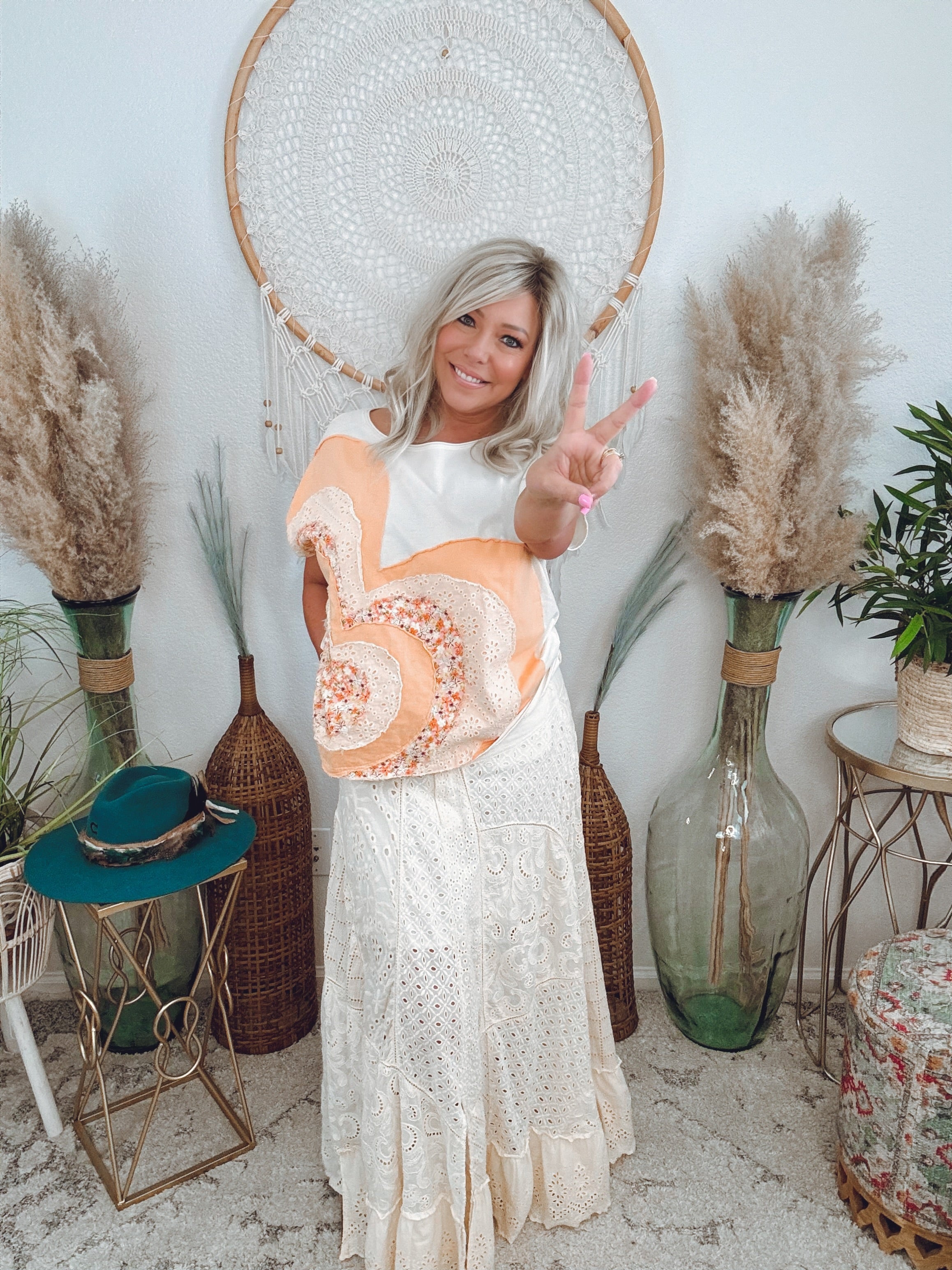 All Eyes On Me Eyelet Maxi Skirt