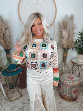 Load image into Gallery viewer, Colorful Crochet Sweater
