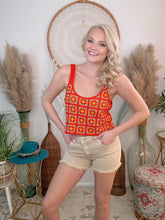 Load image into Gallery viewer, Sunset Vibes Crochet Tank
