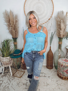 Summer Lovin' Eyelet Tank Top