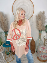 Load image into Gallery viewer, Peace Patchwork Perfection Tee
