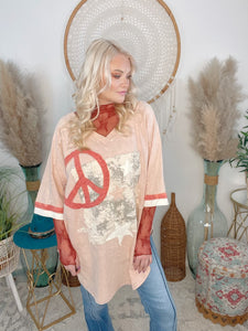 Peace Patchwork Perfection Tee