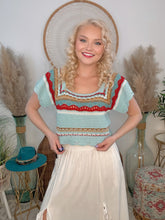 Load image into Gallery viewer, Vintage Girl Crochet Top
