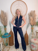 Load image into Gallery viewer, Boho Babe Denim Jumpsuit
