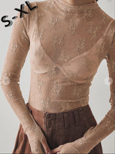 Load image into Gallery viewer, Say So Floral Lace Blouse-Beige
