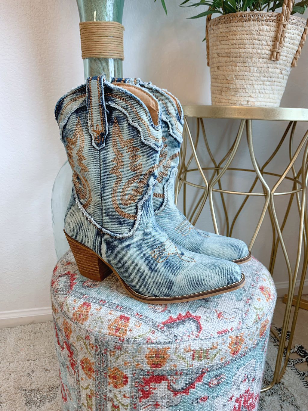 Western Revival Denim Boot