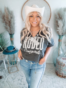 Rodeo Cowgirl Washed Tee