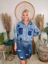 Load image into Gallery viewer, Star Power Denim Dress
