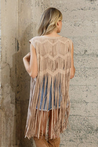 In The Saddle Fringe Studded Vest