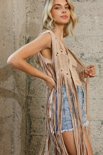 Load image into Gallery viewer, In The Saddle Fringe Studded Vest
