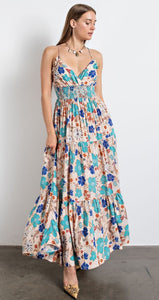 Pops Of Color Floral Maxi Dress