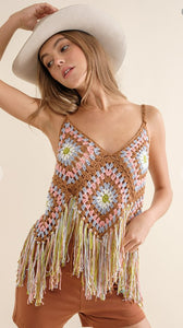 Coachella Crochet Fringe Tank