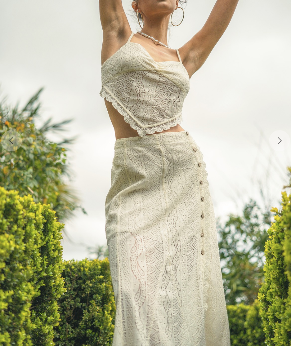 Crochet Bliss Skirt and Top Set