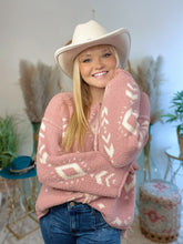 Load image into Gallery viewer, Wandering Heart Aztec Pullover
