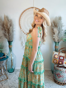 Aztec Dreams Tassel Maxi Dress