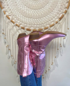 Electric Pink Cowgirl Boots