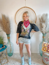 Load image into Gallery viewer, Wild West Bandana Scarf with Fringe-Pink
