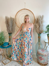 Load image into Gallery viewer, Pops Of Color Floral Maxi Dress
