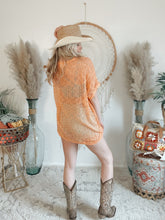 Load image into Gallery viewer, All The Vibes Crochet Sweater Top-Neon Orange
