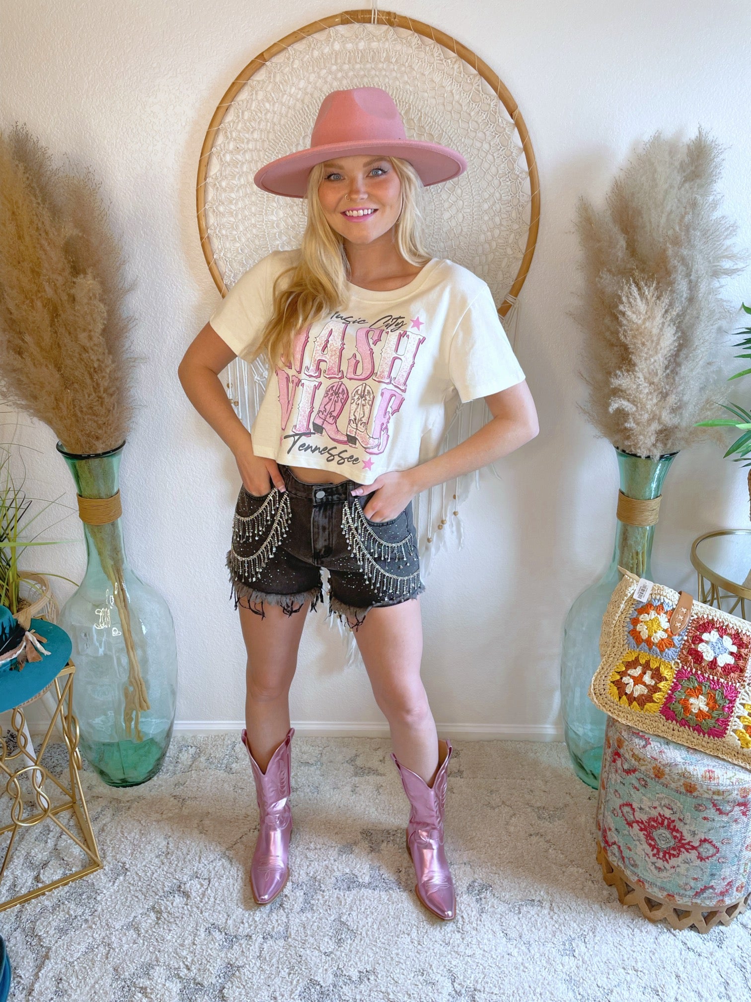 Music City Vintage Crop Tee