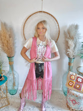 Load image into Gallery viewer, Dixieland Studded Fringe Vest
