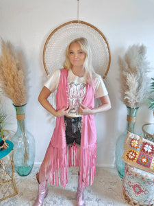 Dixieland Studded Fringe Vest